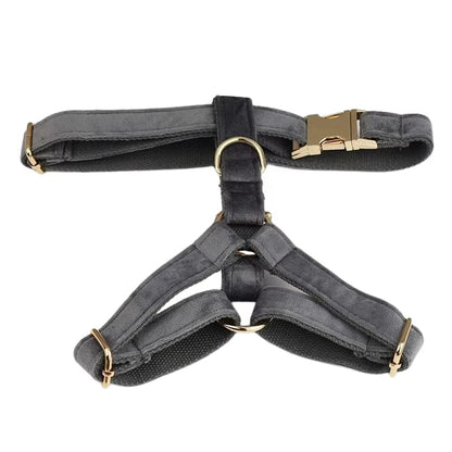 Dark Grey Velvet Set