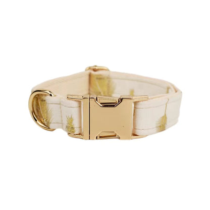 Ivory Gold Leaf Velvet Set