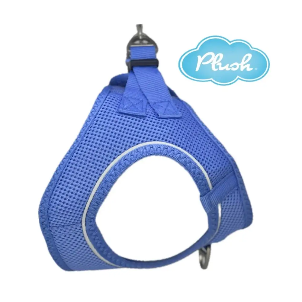 Plush Step In Air Mesh Harness - Cornflower (Front D-Ring)