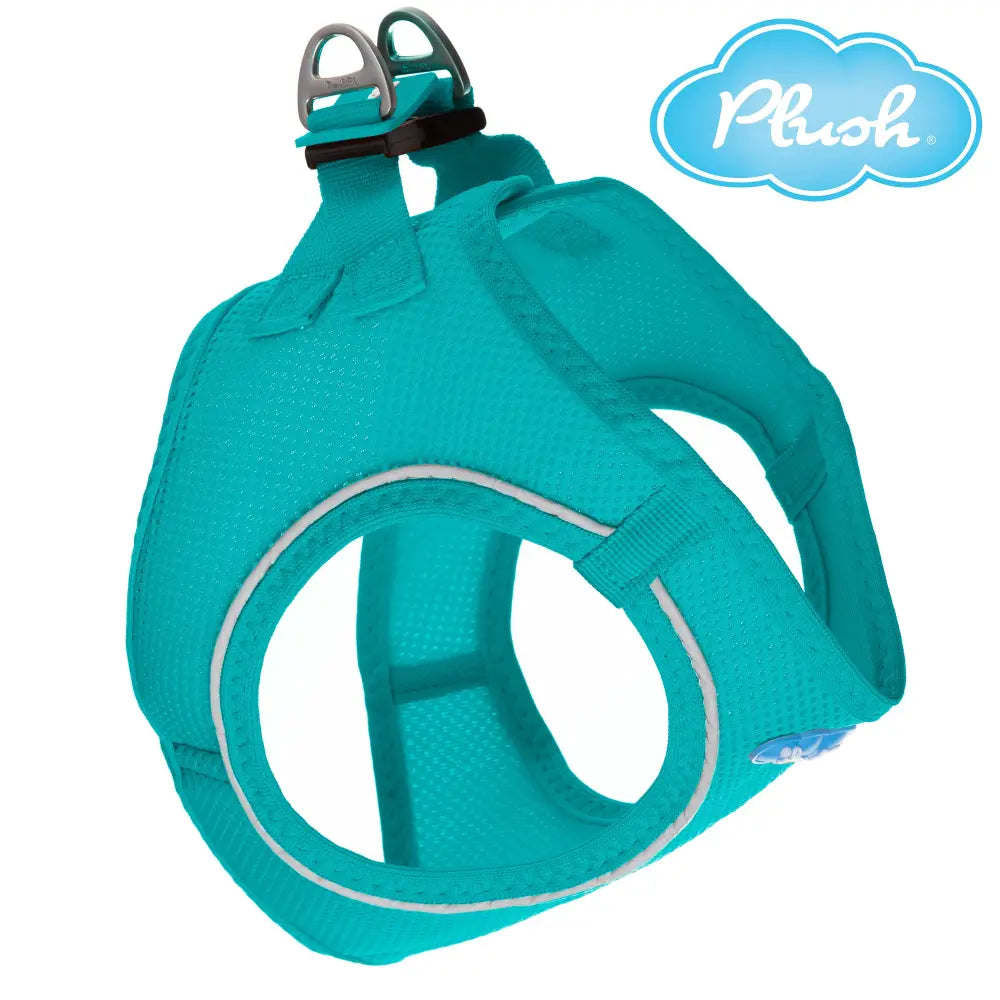 Plush Step In Air Mesh Harness - Turquoise